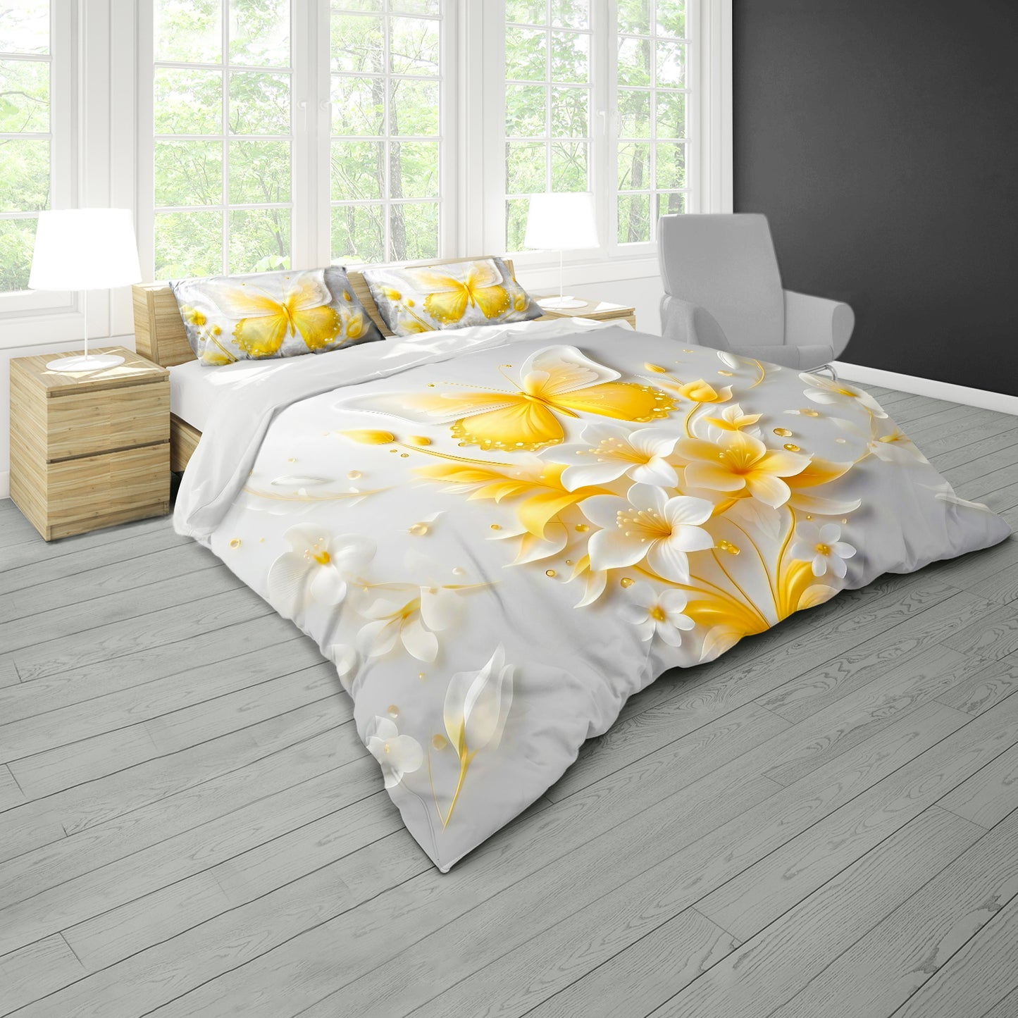Ethereal Flutter Duvet Cover Set