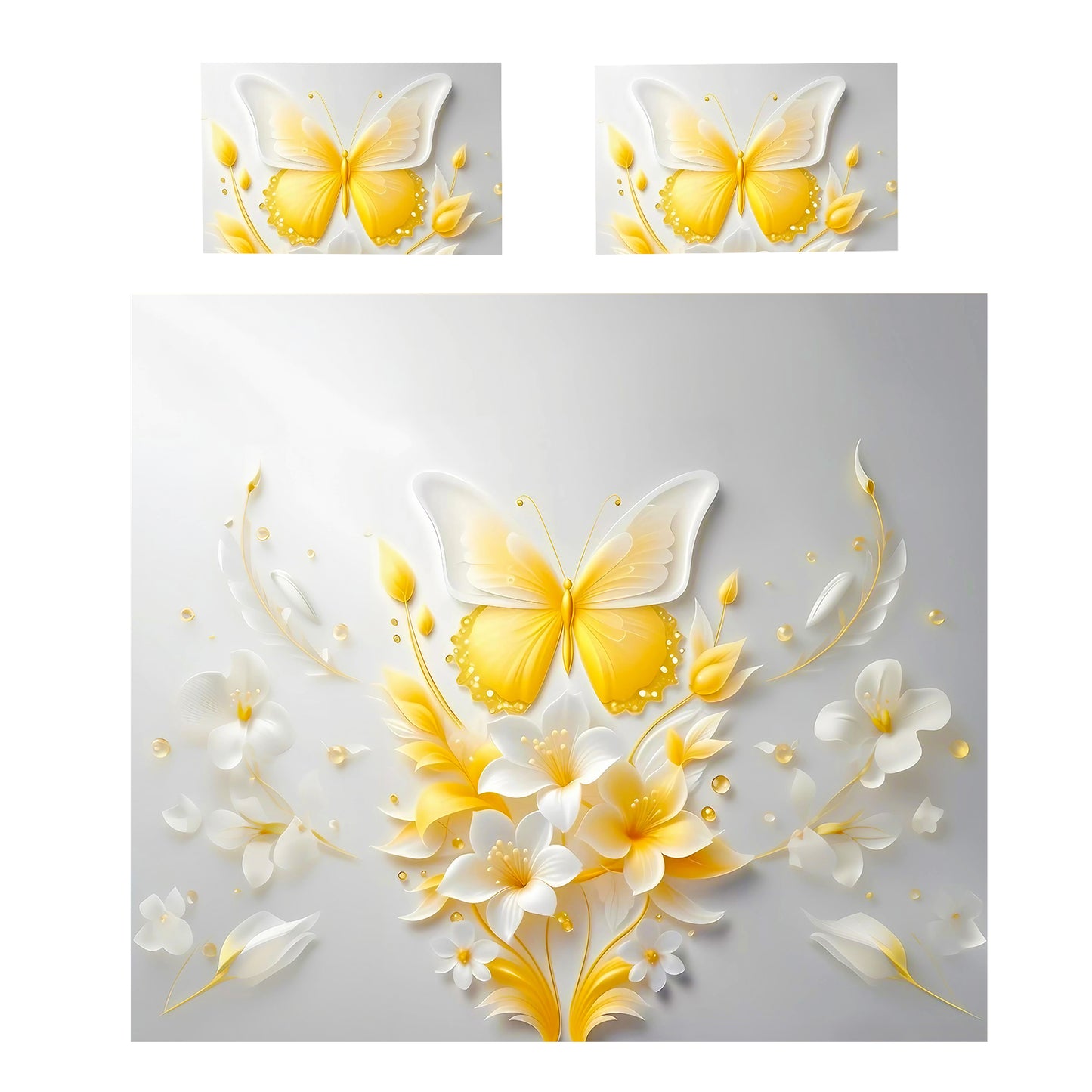 Ethereal Flutter Duvet Cover Set