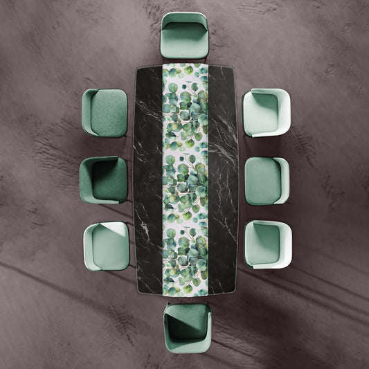 Eucalyptus Leaves Bushes Table Runner  By Mark Van Vuuren
