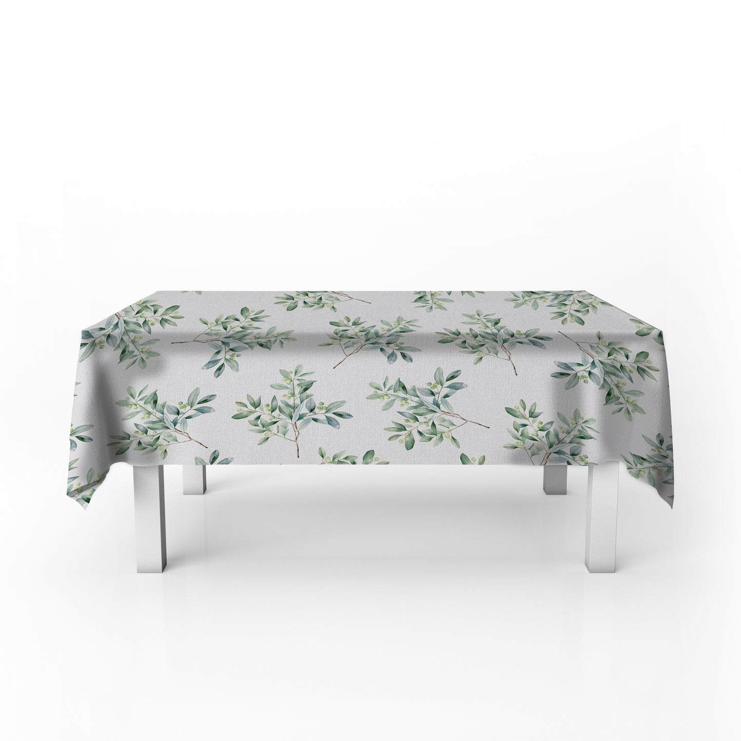 Eucalyptus on White Rectangle Tablecloth by Mark van Vuuren