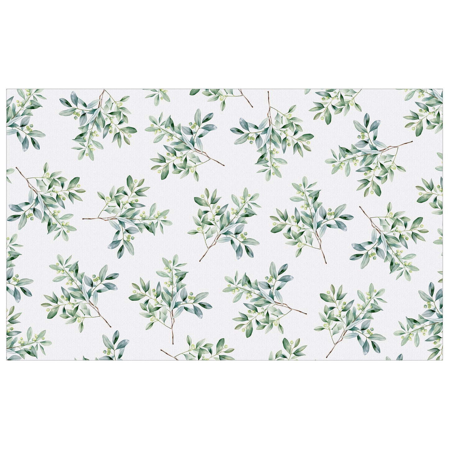 Eucalyptus on White Rectangle Tablecloth by Mark van Vuuren