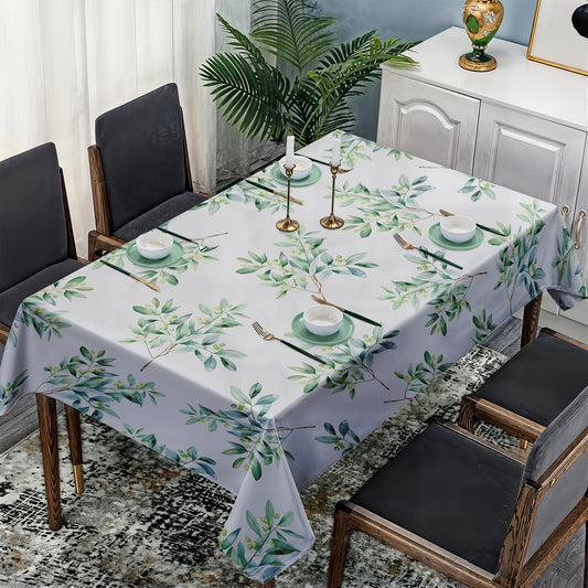 Eucalyptus on White Rectangle Tablecloth by Mark van Vuuren