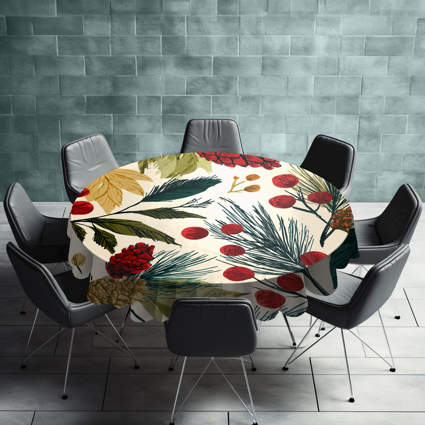 Evergreen Awakening Round Tablecloth by Wikus Schalkwyk