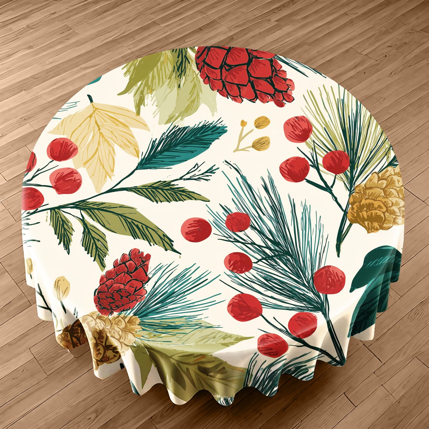 Evergreen Awakening Round Tablecloth by Wikus Schalkwyk