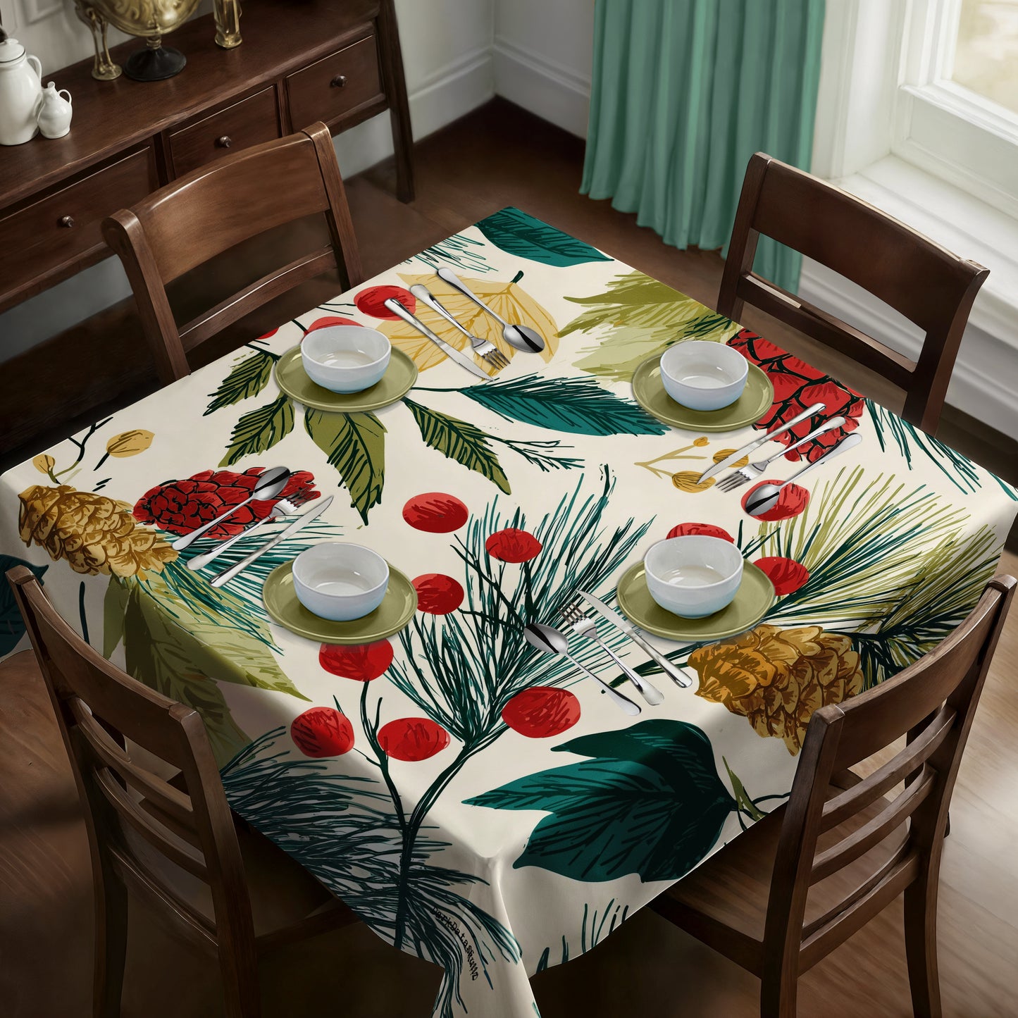 Evergreen Awakening Square Tablecloth by Wikus Schalkwyk