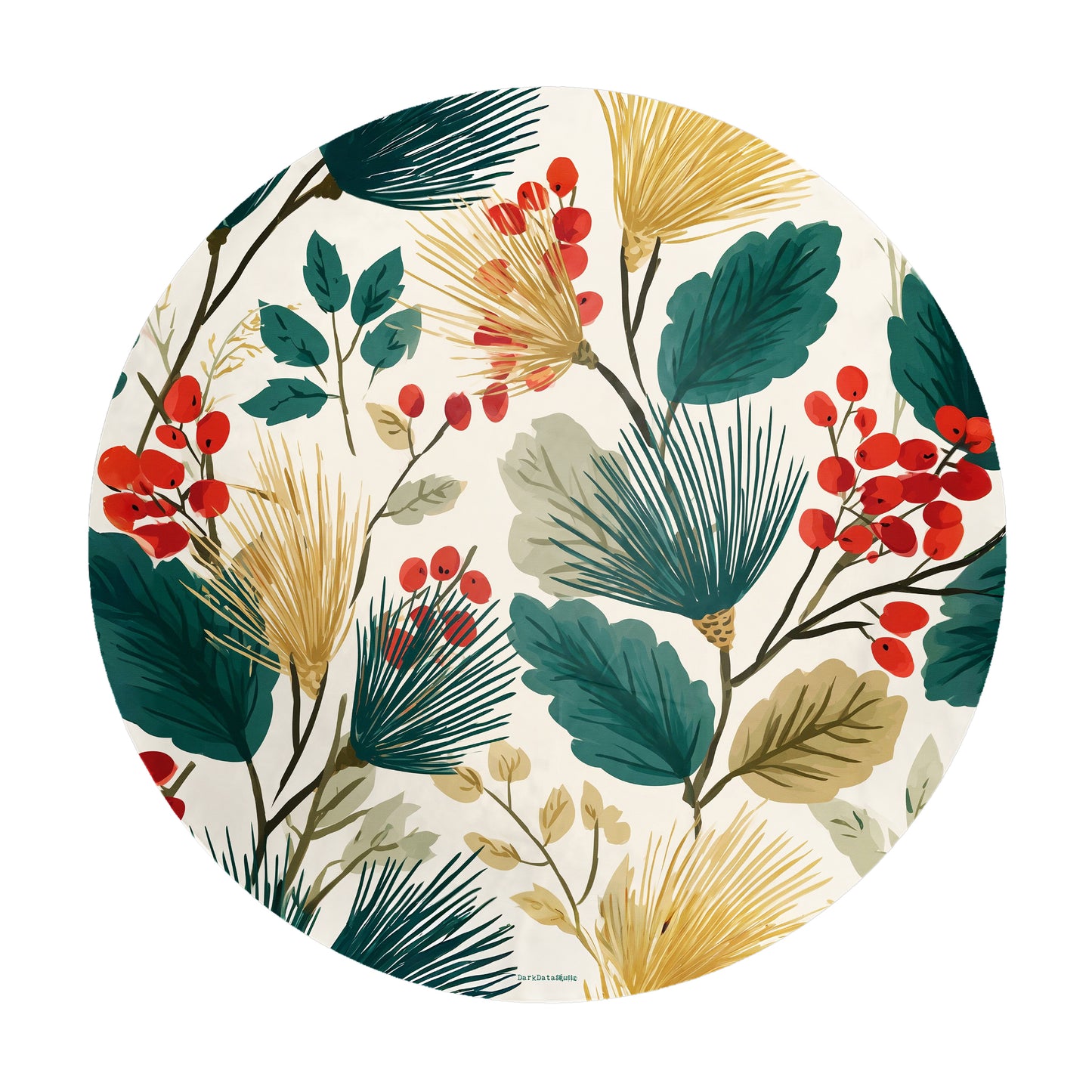 Evergreen Blush Round Tablecloth by Wikus Schalkwyk