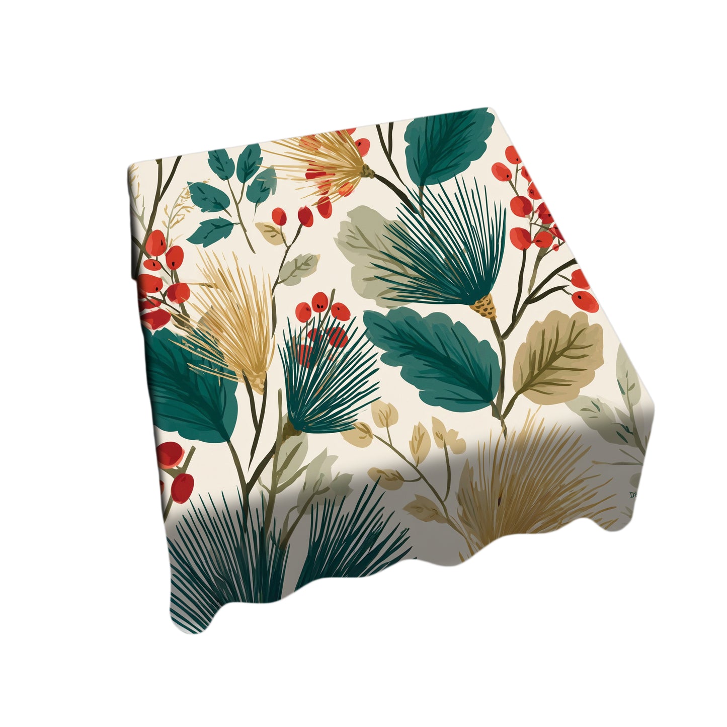 Evergreen Blush Square Tablecloth by Wikus Schalkwyk