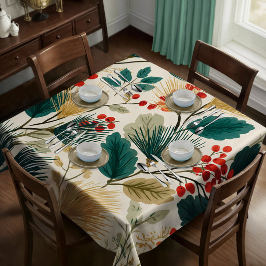 Evergreen Blush Square Tablecloth by Wikus Schalkwyk
