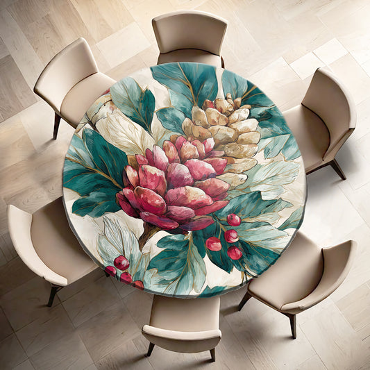 Evergreen Enchantment Round Tablecloth by Wikus Schalkwyk