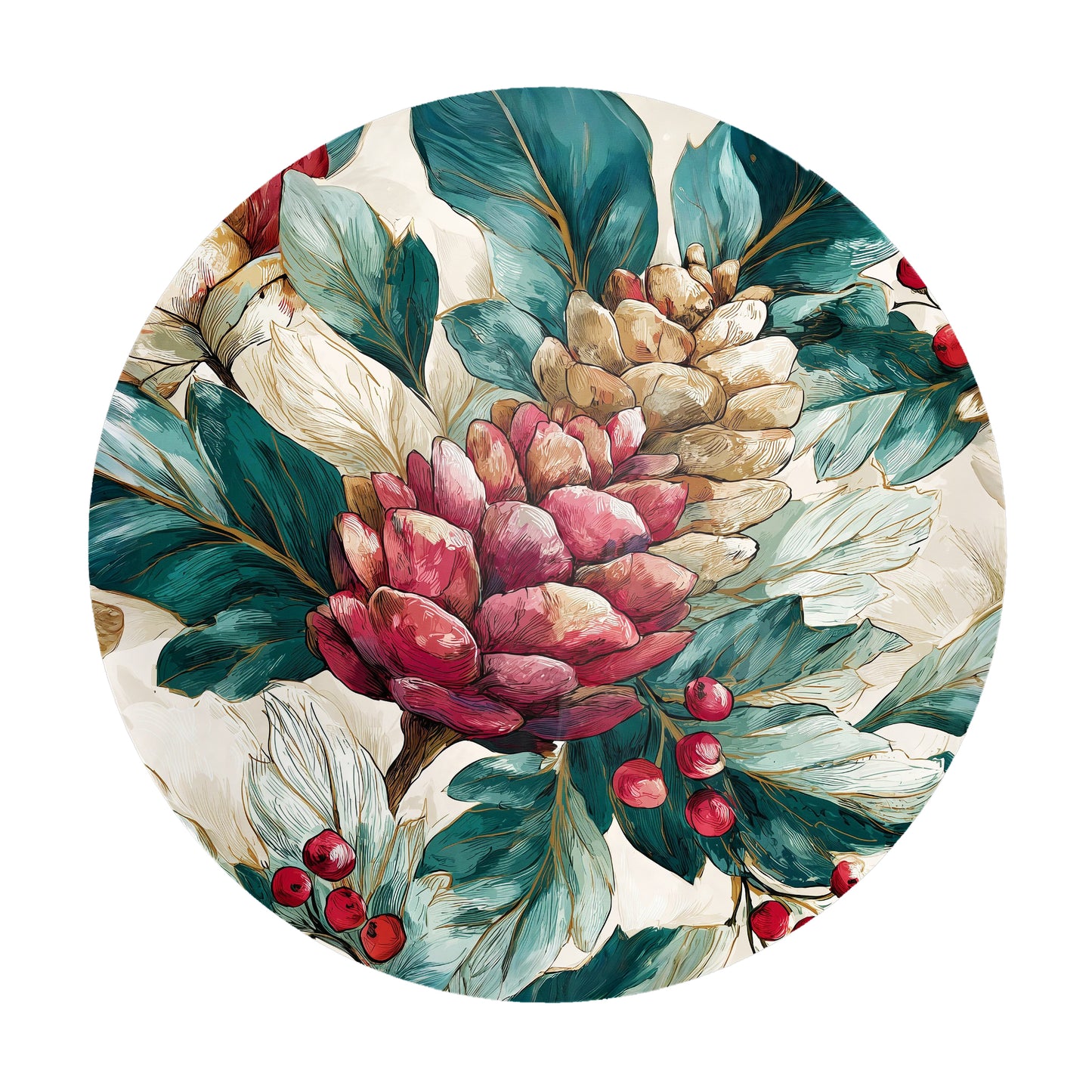 Evergreen Enchantment Round Tablecloth by Wikus Schalkwyk