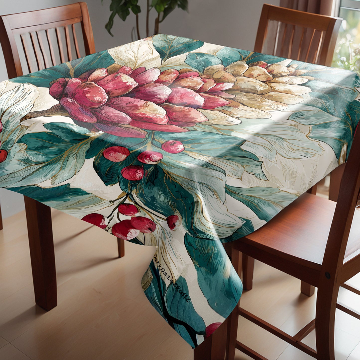 Evergreen Enchantment Square Tablecloth by Wikus Schalkwyk