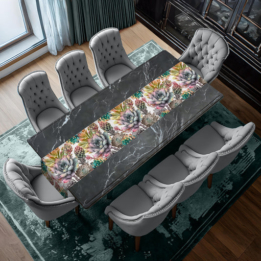 Evergreen Succulents Table Runner by Markvan Vuuren