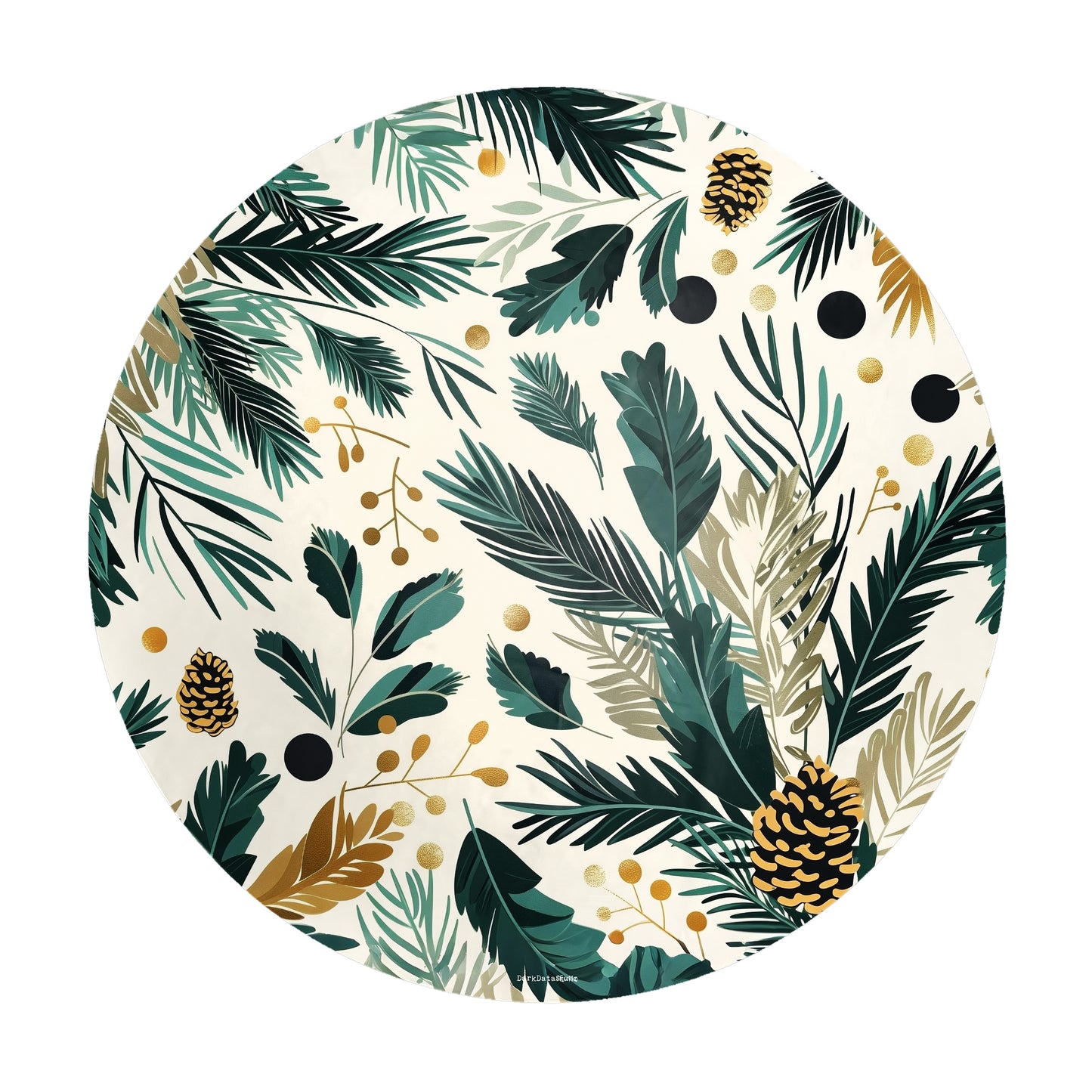 Evergreen Whispers Round Tablecloth by Wikus Schalkwyk