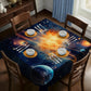 Exploding Sun in Space Square Tablecloth