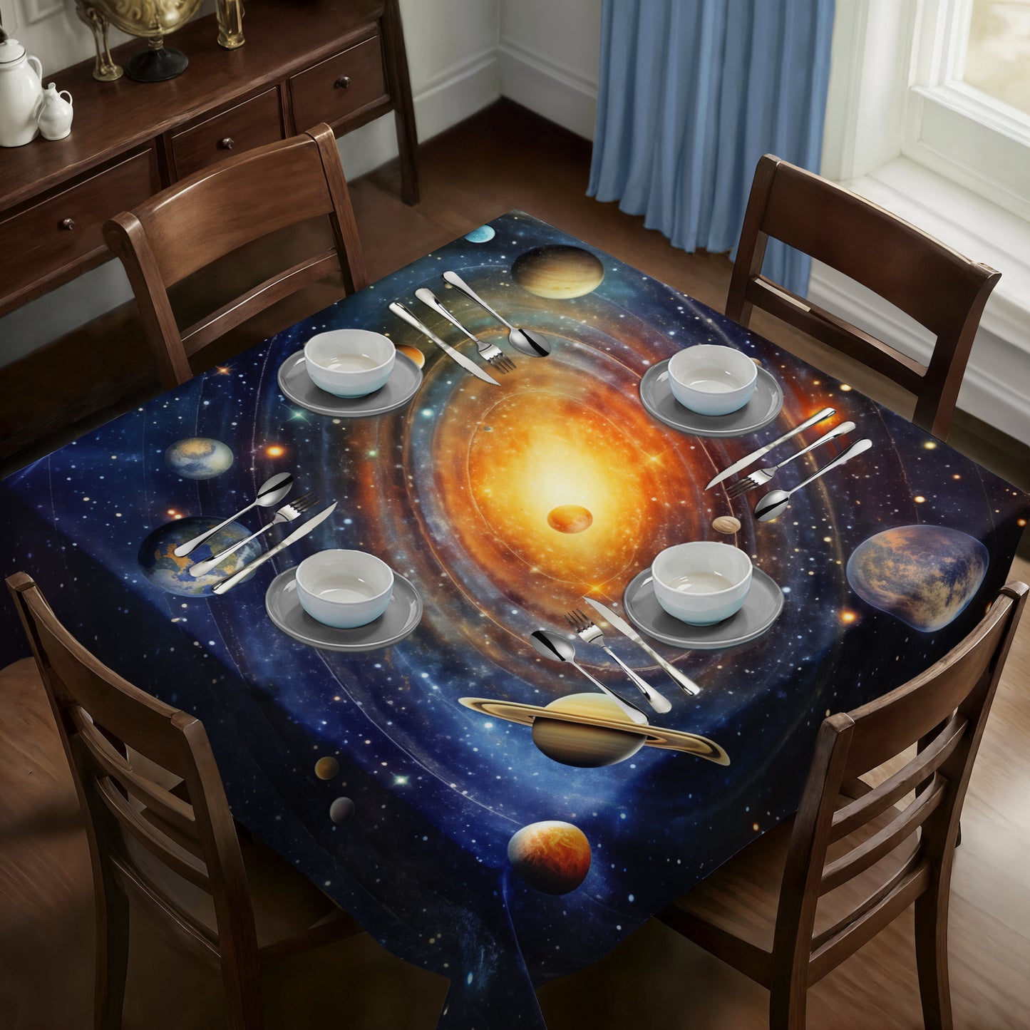 Explosion in Space Square Tablecloth