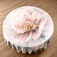 Exquisite Grey Rose Round Tablecloth