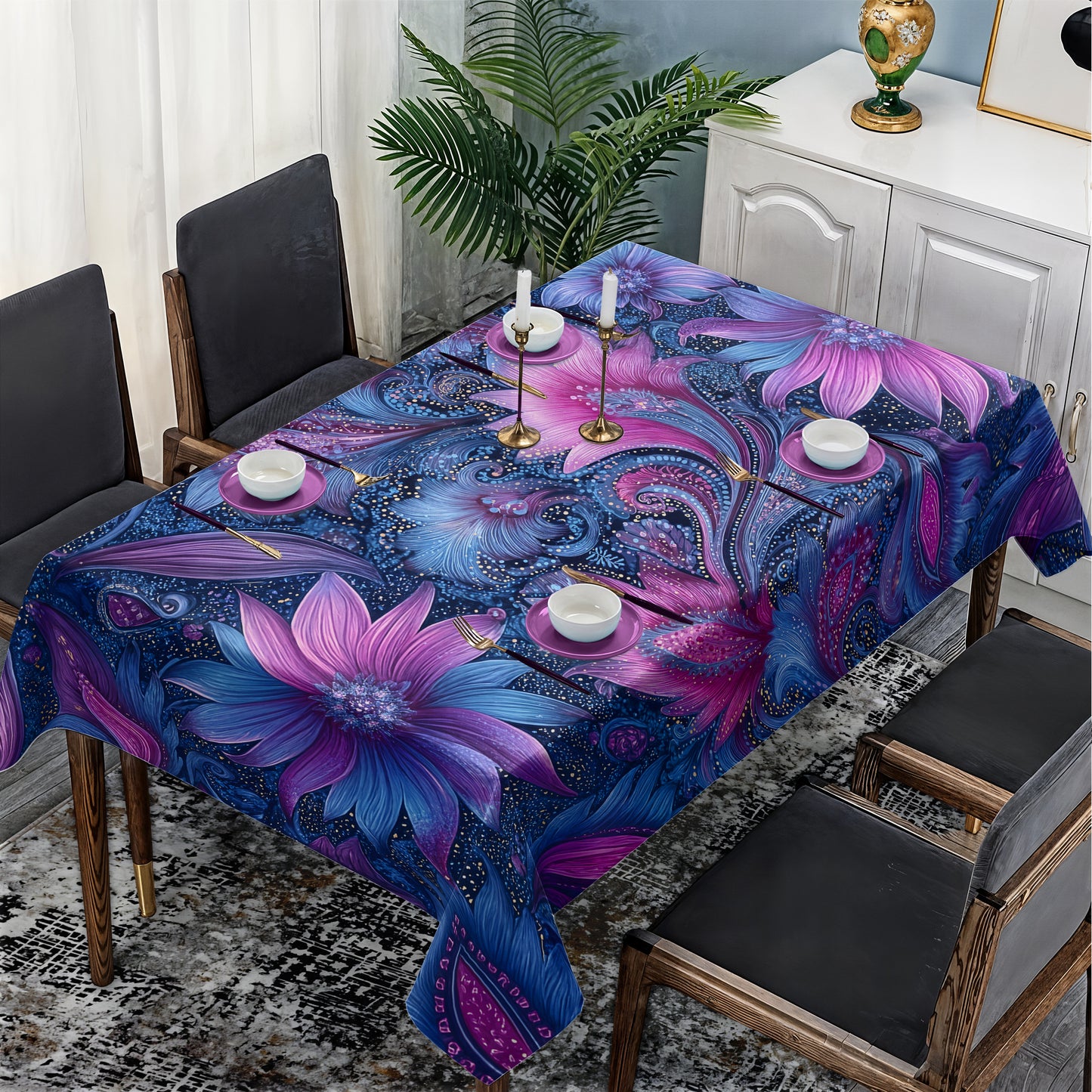 Exquisite Paisley Rectangle Tablecloth