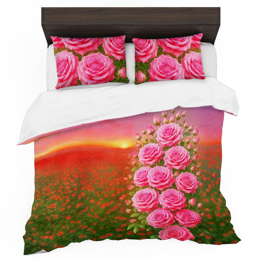 Exquisite Rose Duvet Cover Set