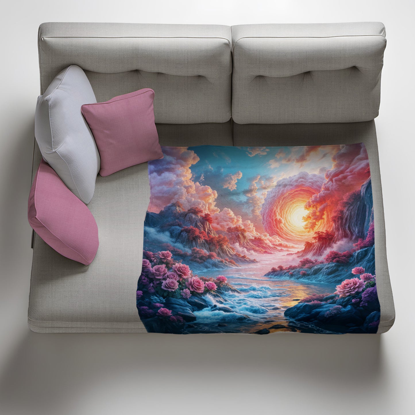 Eye Of The Storm Light Weight Fleece Blanket