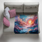 Eye Of The Storm Light Weight Fleece Blanket