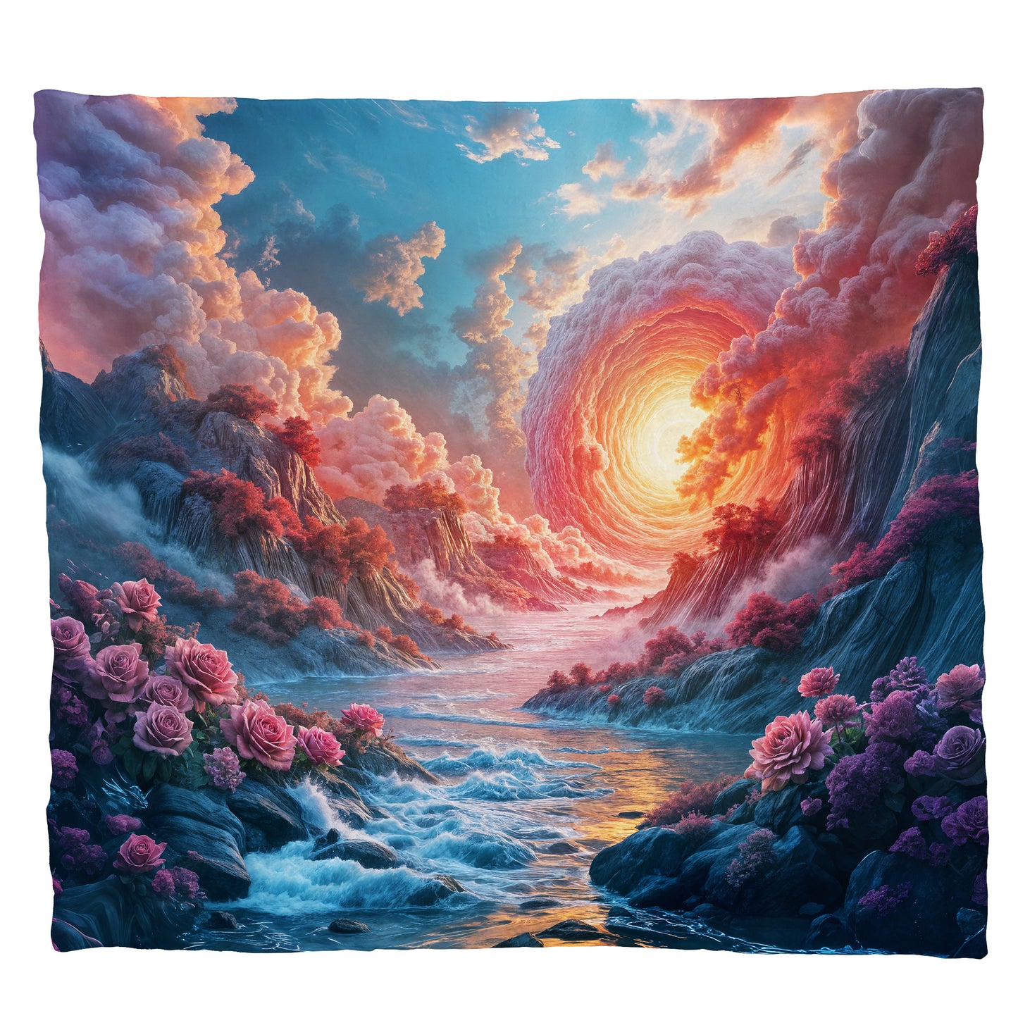 Eye Of The Storm Light Weight Fleece Blanket