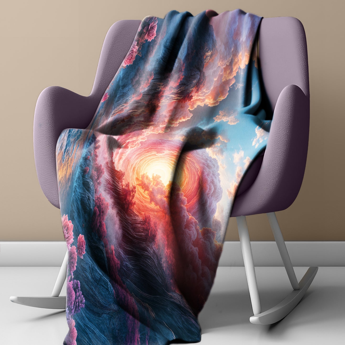 Eye Of The Storm Light Weight Fleece Blanket