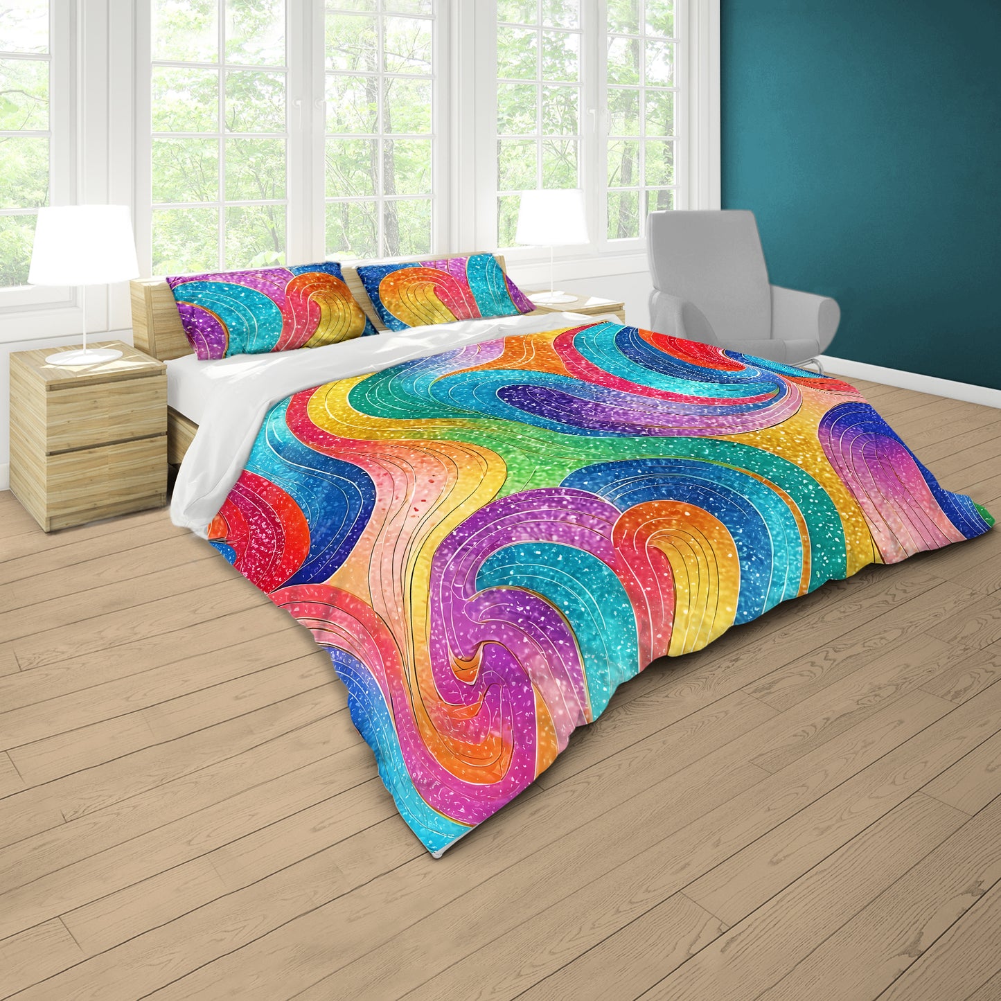 Fable Colours in Fluid Duvet Cover Set