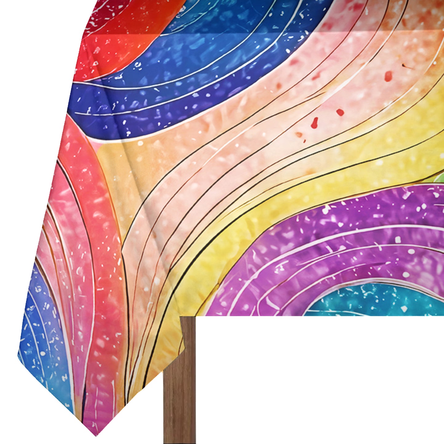 Fable Colours in Fluid Rectangle Tablecloth