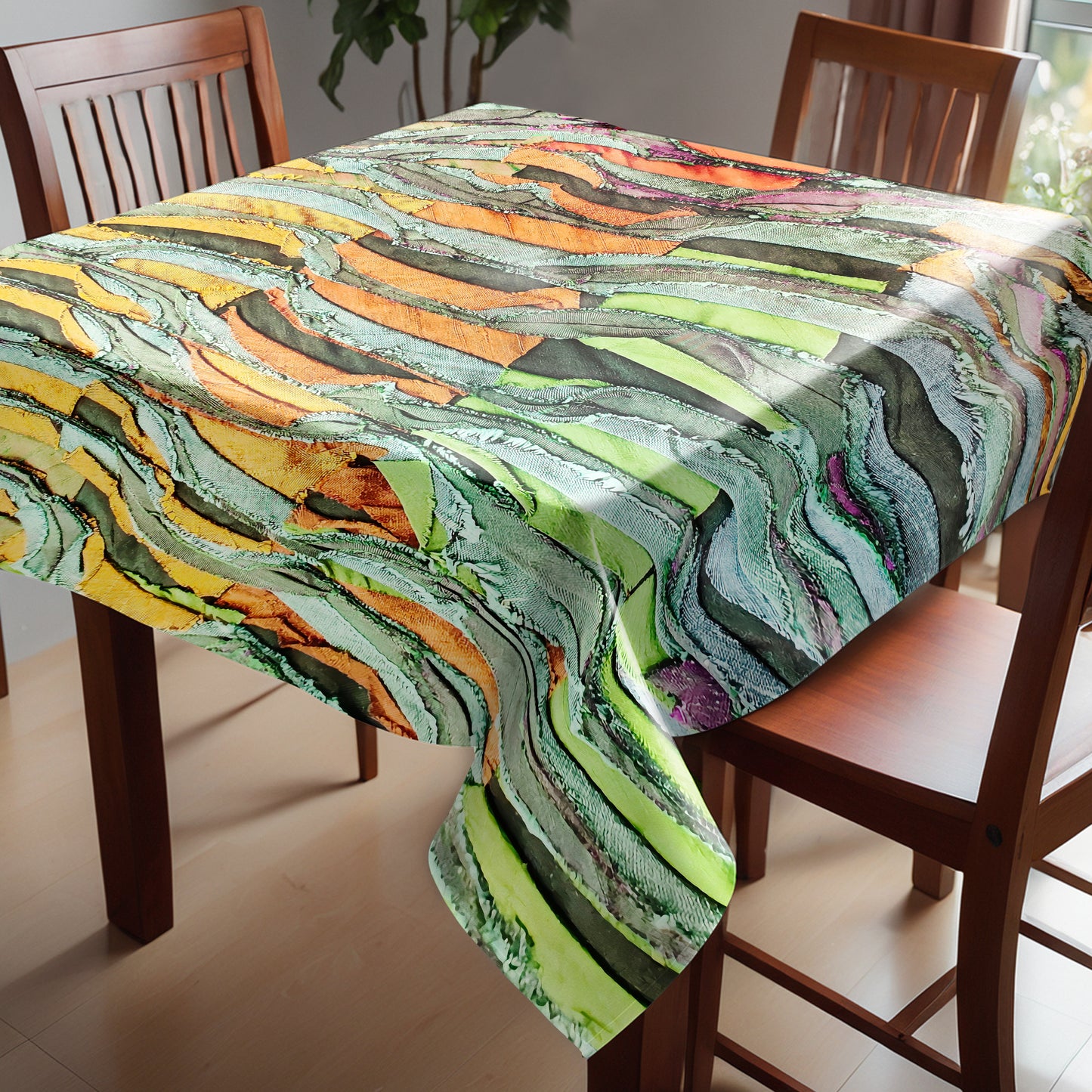 Fabrick Stained by Time Square Tablecloth