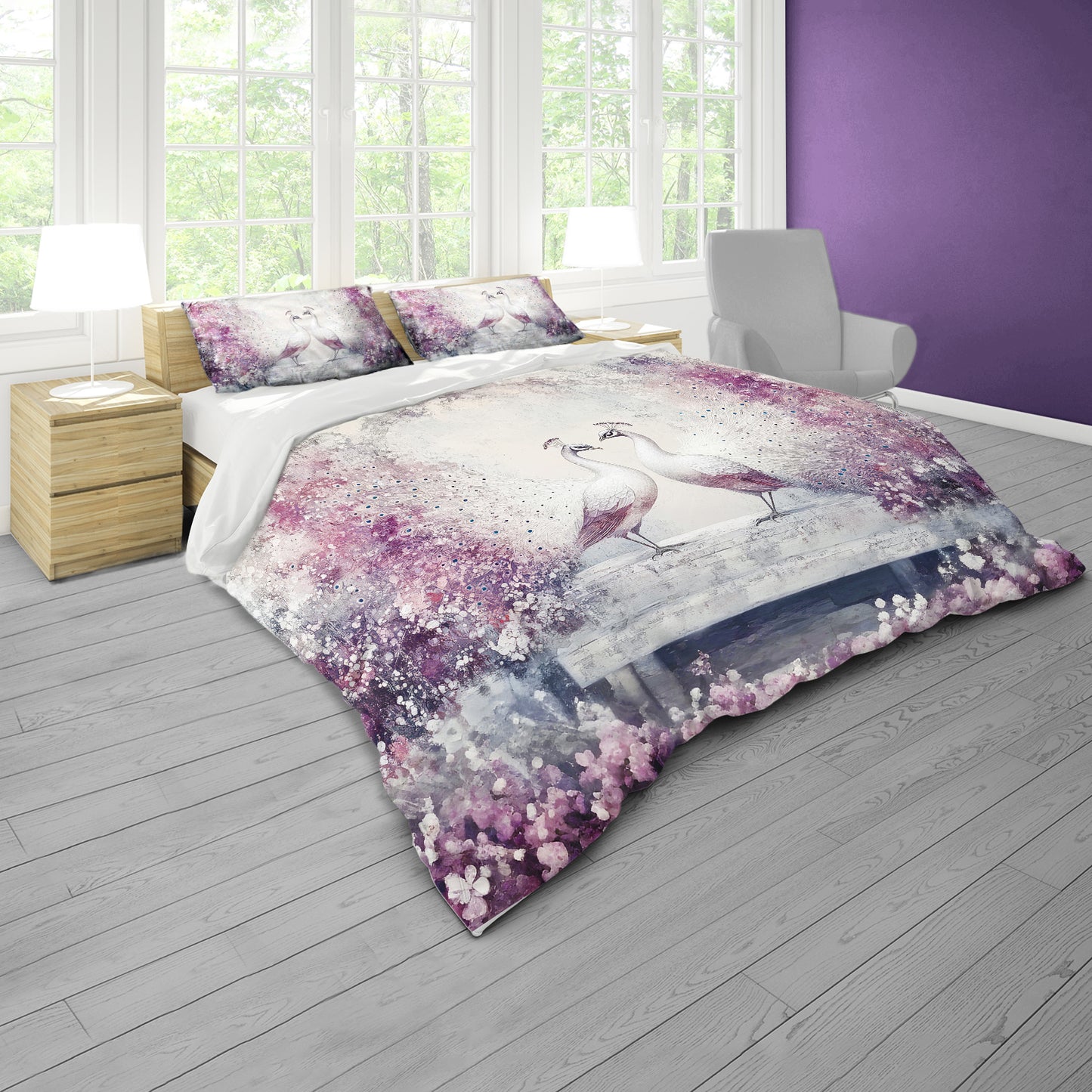 Faded Petal Romance Duvet Cover Set