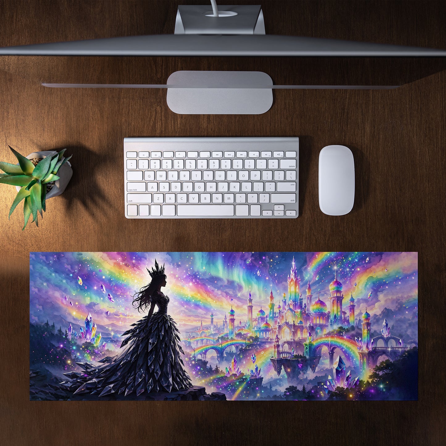 Fairy Silhouette Desk Pad