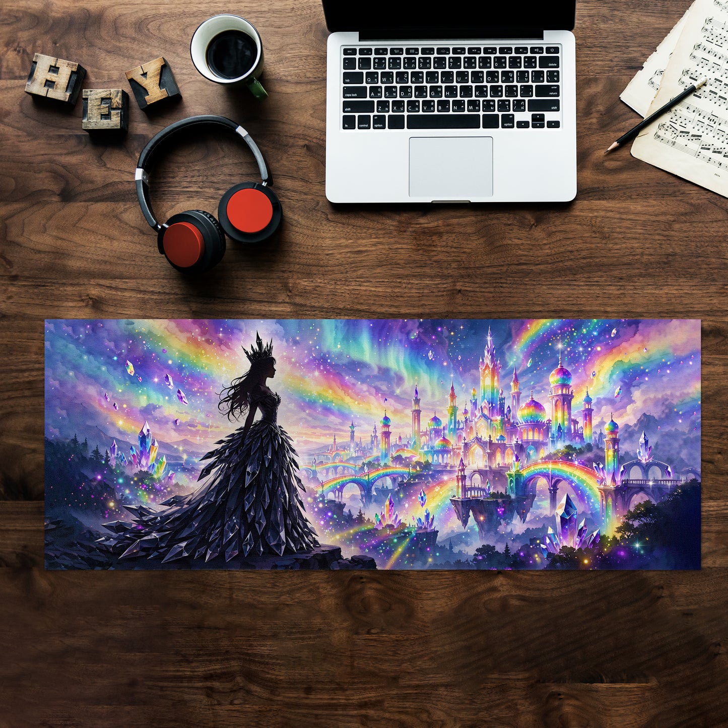 Fairy Silhouette Desk Pad