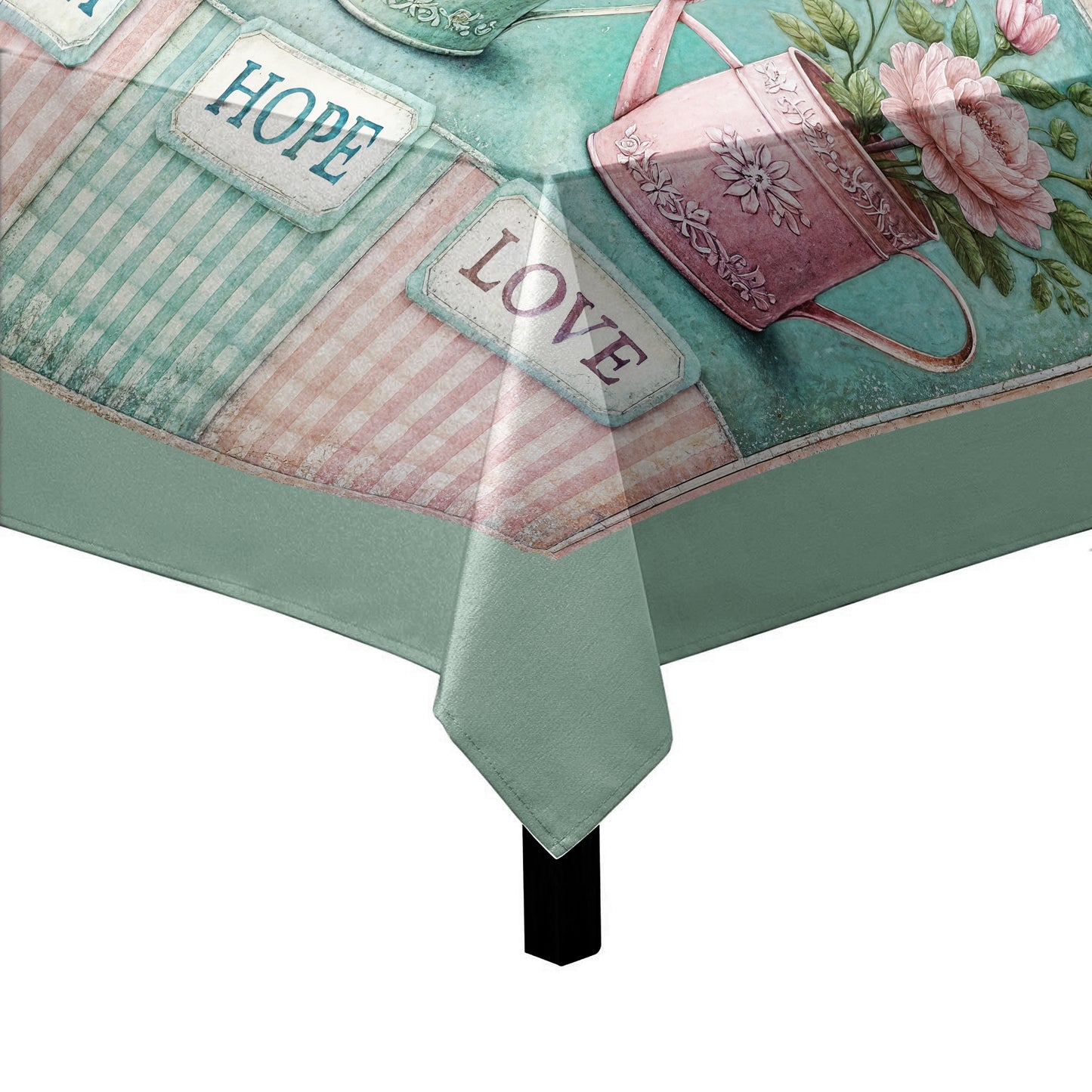 Faith, Hope Love Square Tablecloth