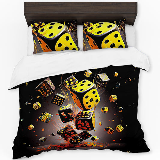 Falling Dice Duvet Cover Set