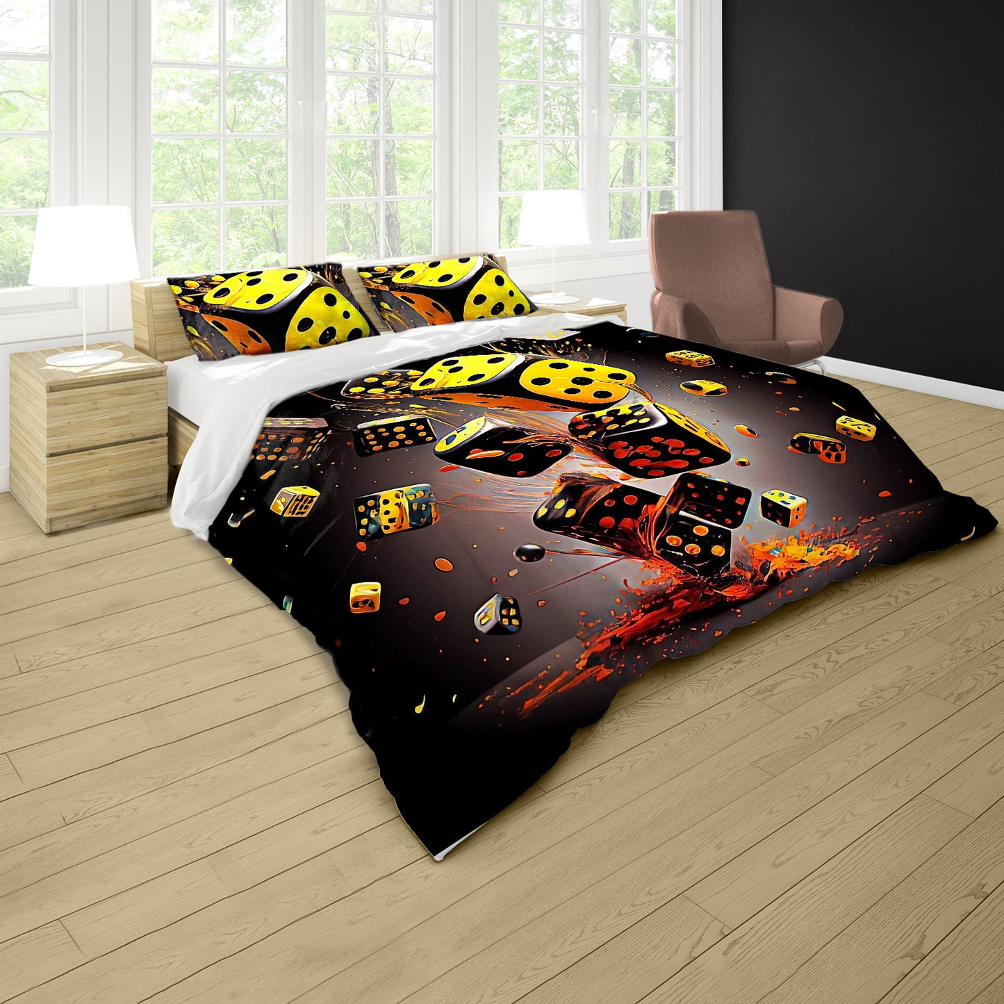 Falling Dice Duvet Cover Set