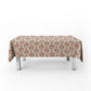 Fan Pattern on Cream Colour Rectangle Tablecloth
