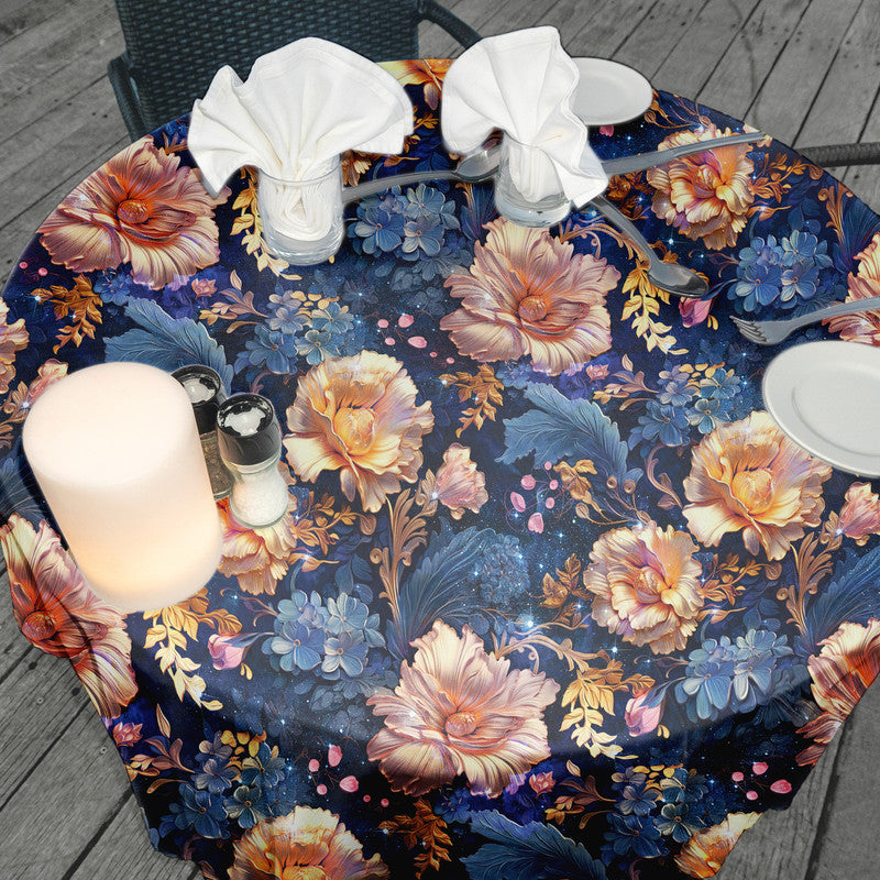 Fantasy Flowers Round Tablecloth