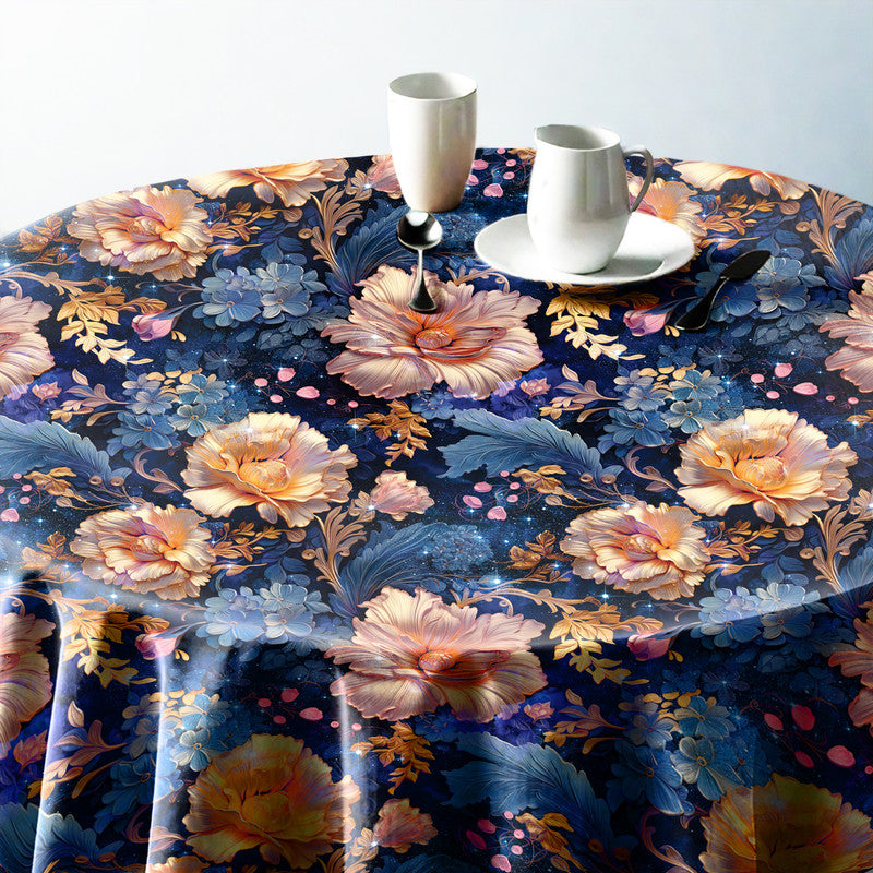 Fantasy Flowers Round Tablecloth