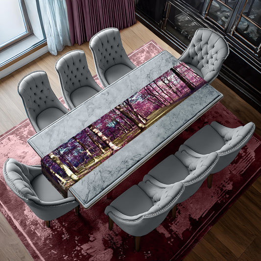 Fantasy Pink Forest Table Runner
