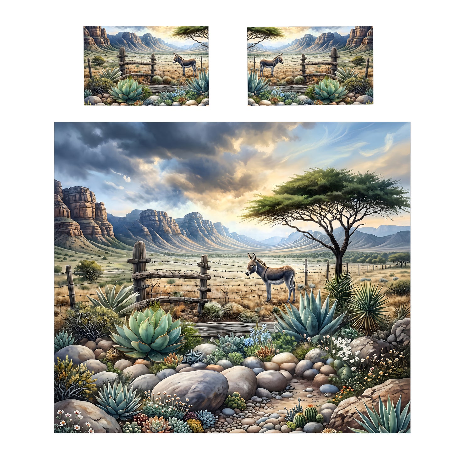 Farm Fields Duvet Cover Set