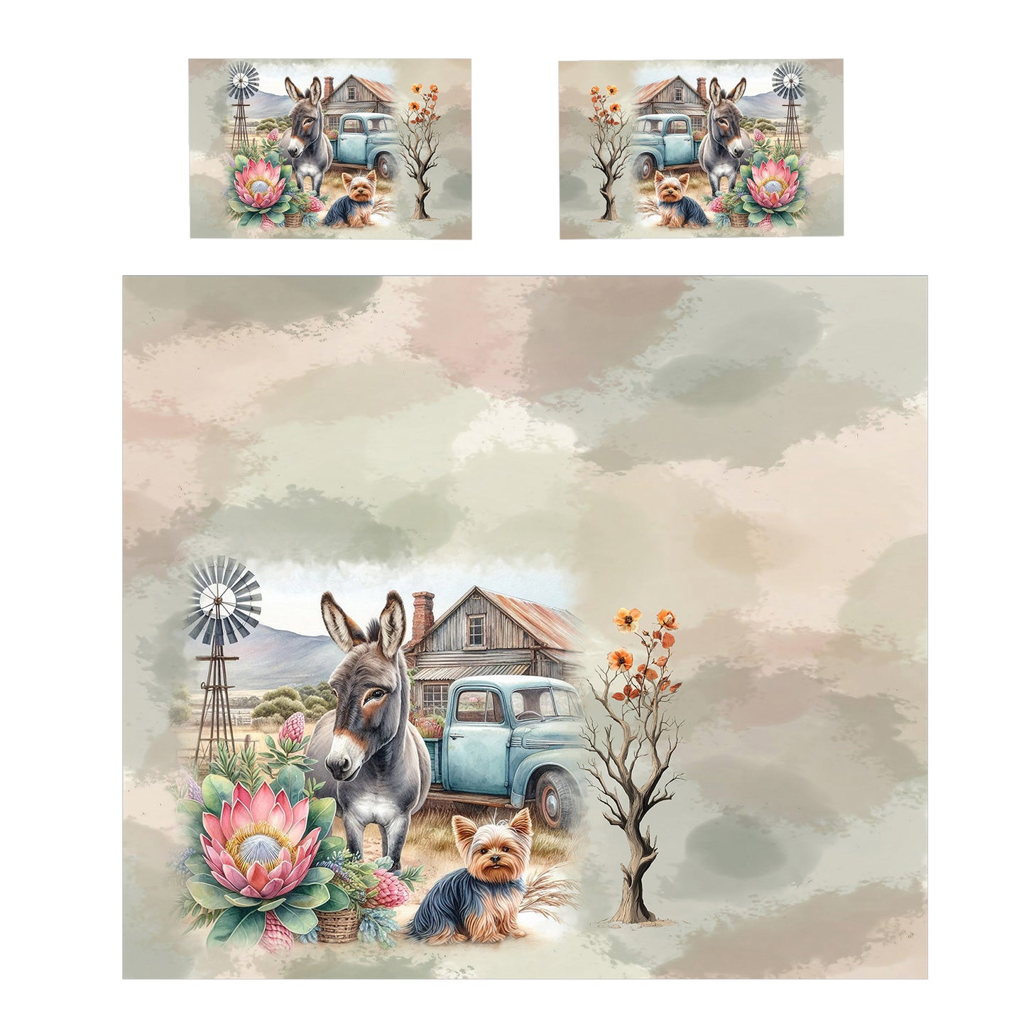 Farm Friends Duvet Cover Set