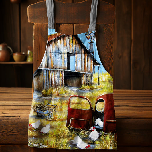 Farm Medium Length Apron by Stella Bruwer