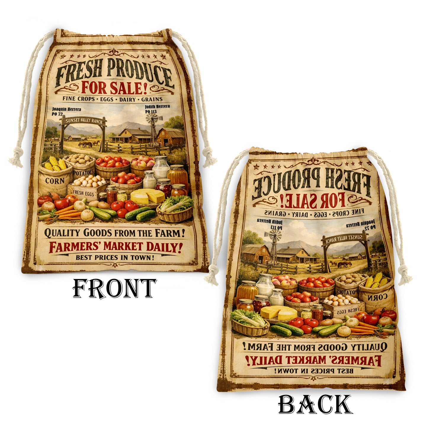 Farmers Market Gift Sack