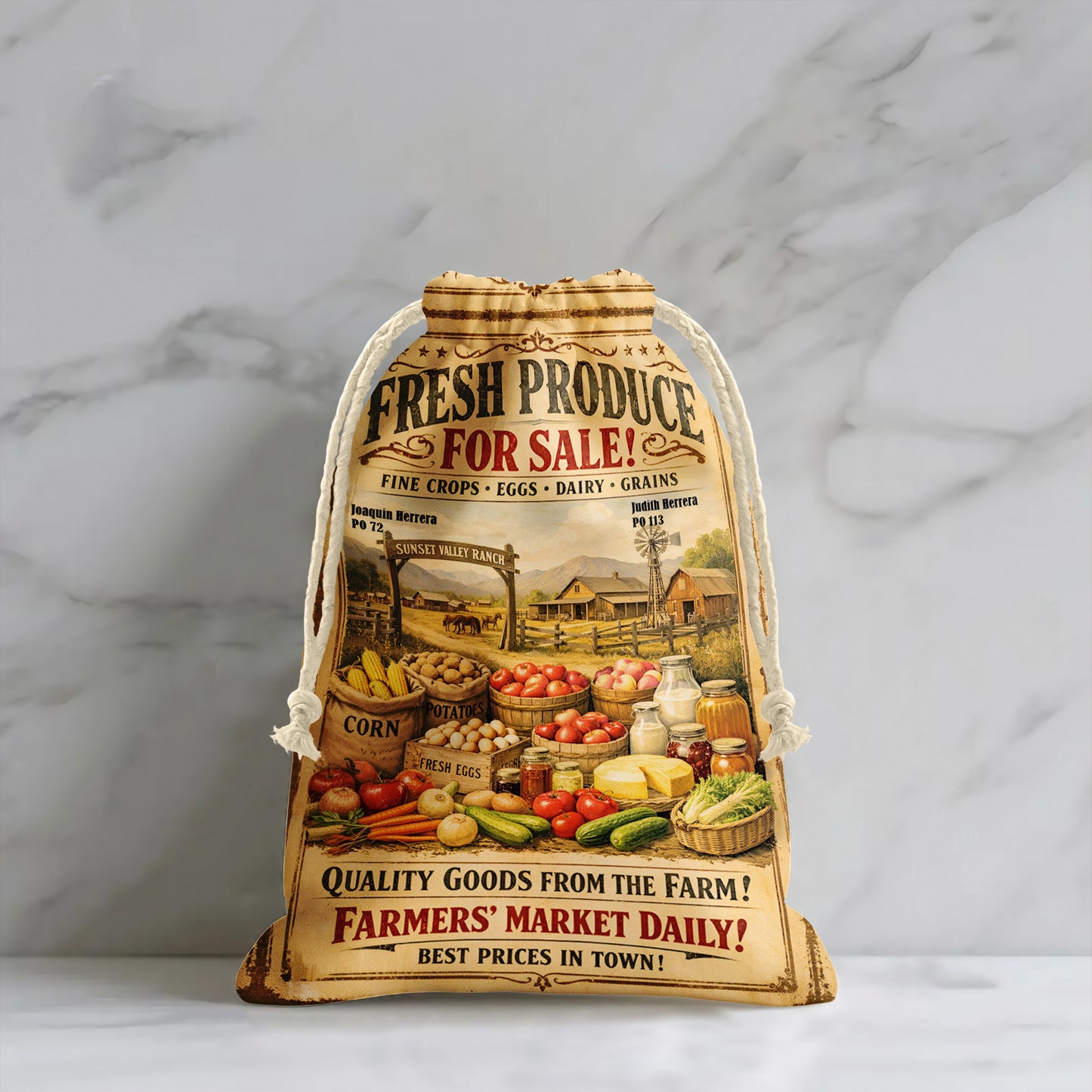 Farmers Market Gift Sack