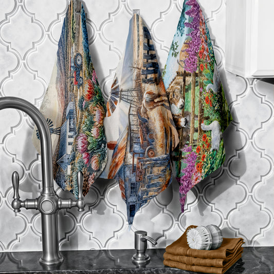 Farmyard Dish Cloth (Set of 3)