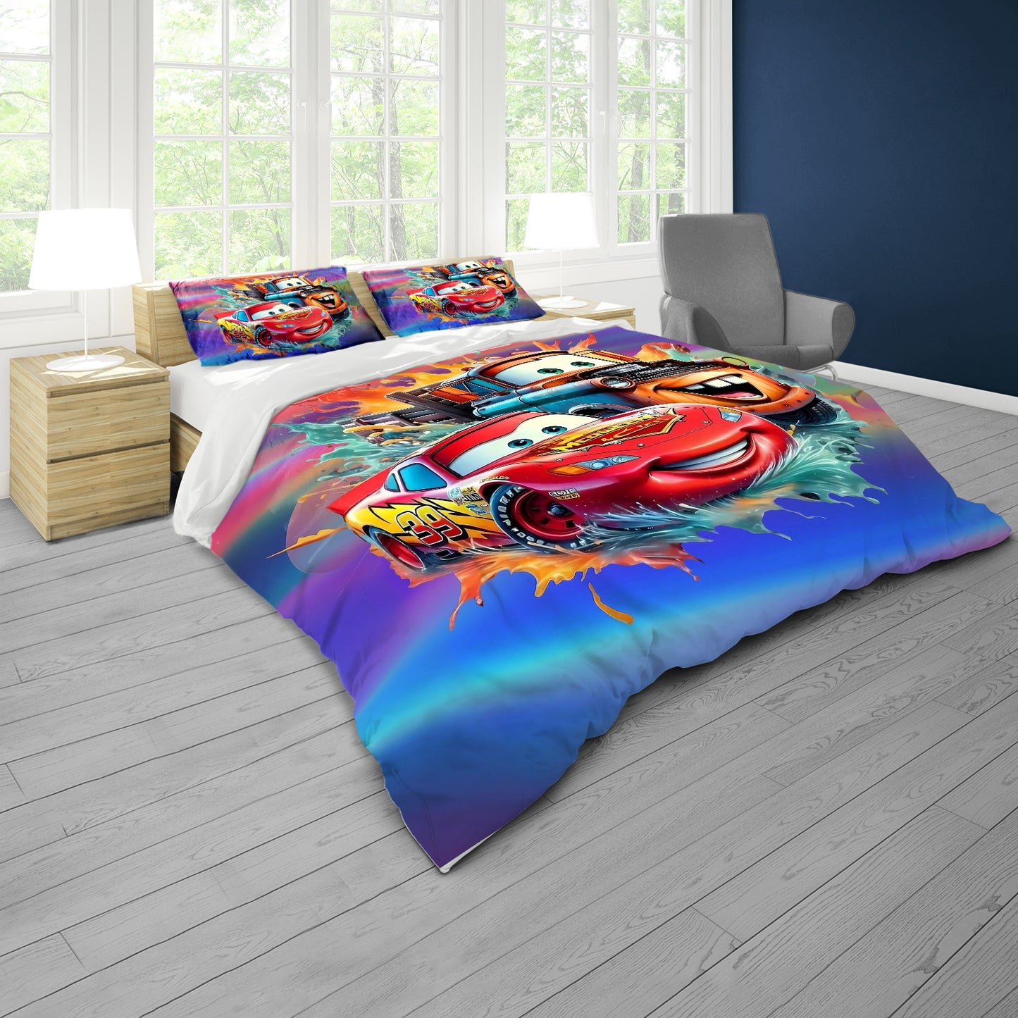 Fast Cars Kids Duvet Cover Set