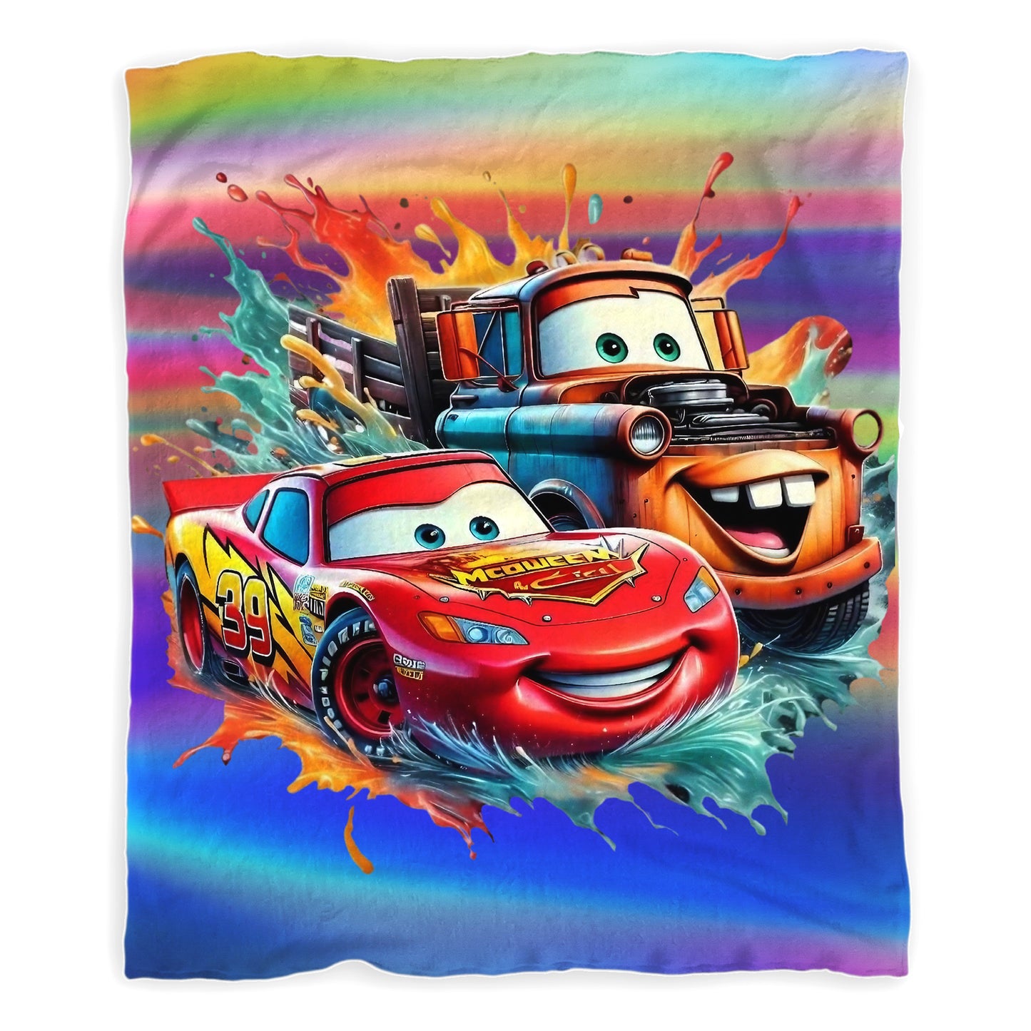 Fast Cars Toddler Fleece Blanket