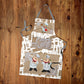 Fat Chefs Floral Medium Length Apron