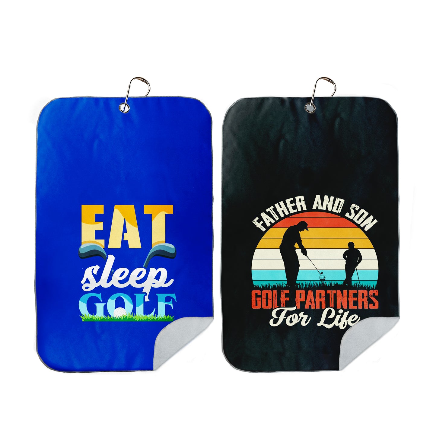 Father & Son Golf Towel Set of 2