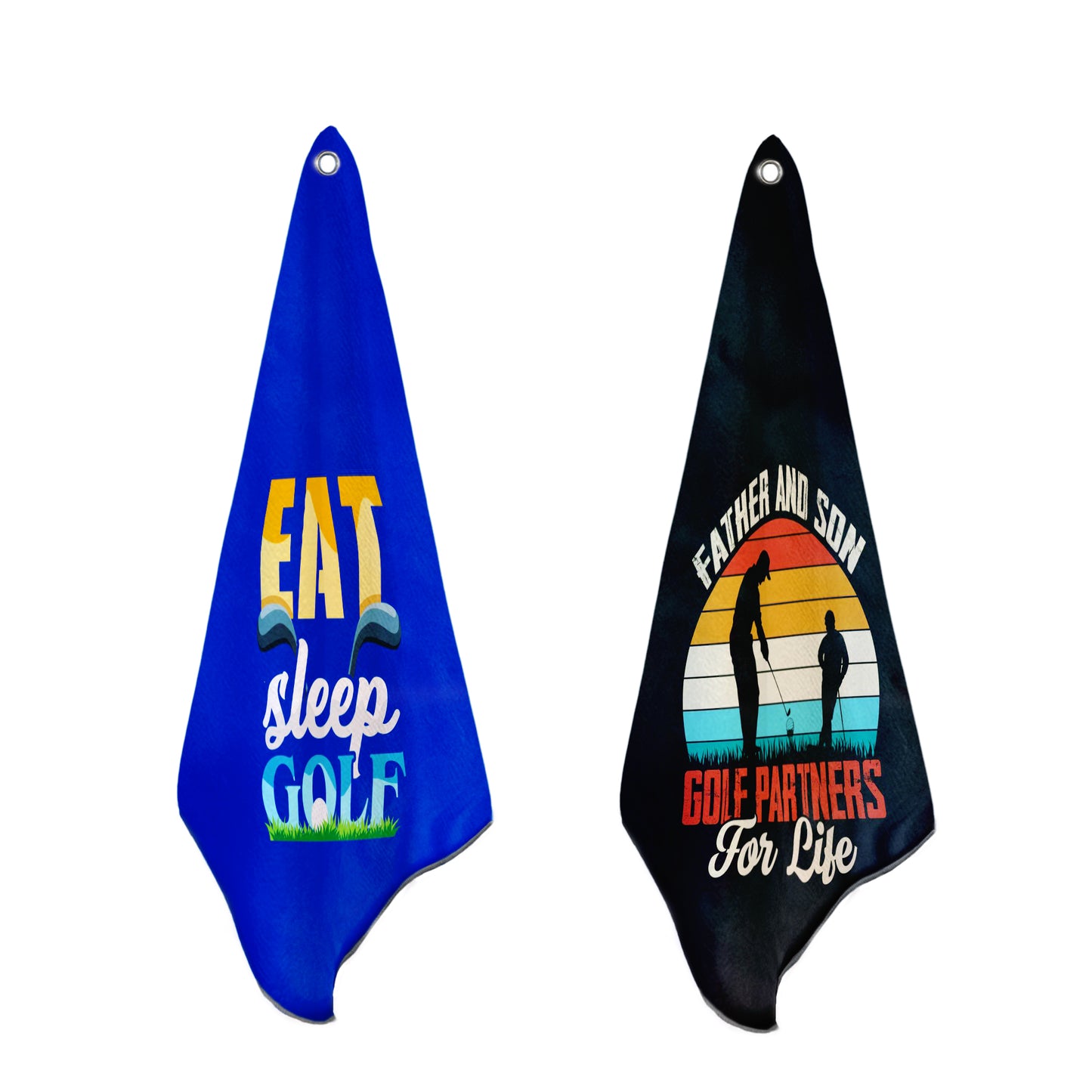 Father & Son Golf Towel Set of 2